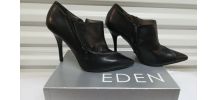 163B* EDEN bottines noires tout cuir (pointure 40)