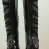 394A* Karen MILLEN - superbes bottes noires tout cuir (40)
