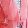 Magnifique veste rose très très douce, suédine (peau de pêch