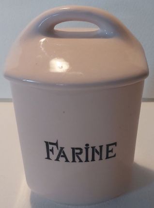  pot à farine en faïence