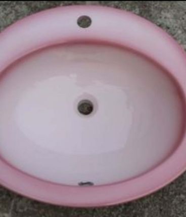Ancien Lavabo Rose