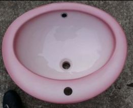 Ancien Lavabo Rose