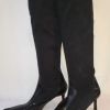 376B* Utopie - magnifiques hautes bottes noires cuir (37)