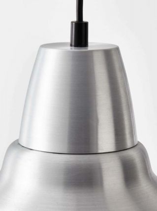 Suspension Alu Laqué gris 38cm