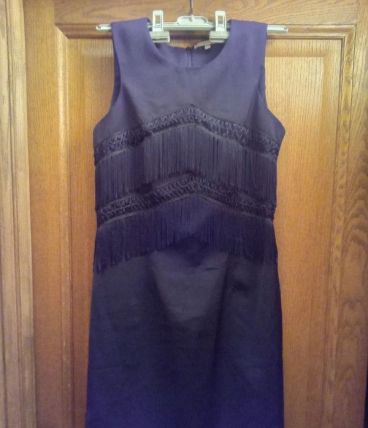Robe à  franges  - 38 -style années folles- vintage 