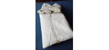 Bouti, Dessus de lit + 2taies - boutons bois  - années 80