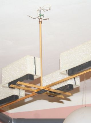 Lustre Arlus Paquebot / plafonnier 1950 "maison Arlus".