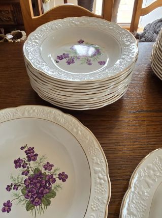 Service en porcelaine Digoin et Sarreguemines