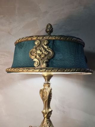 lampe style rocaille bronze  massiff 1900 a 30  tres belle 4