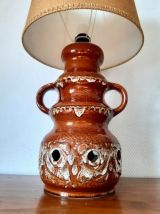 Lampe de sol céramique vintage 70's 