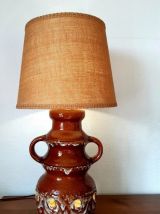 Lampe de sol céramique vintage 70's 