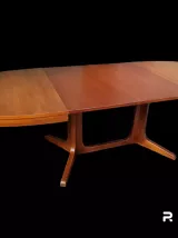 Table baumann ovale à rallonges vintage