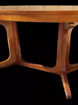 Table baumann ovale à rallonges vintage