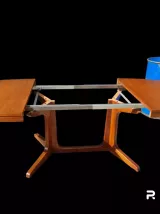 Table baumann ovale à rallonges vintage