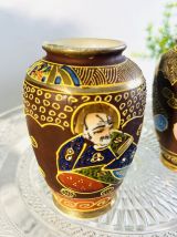 Deux petits vase Satsuma Japonais 