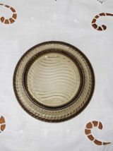 3 coupelles en verre fumé, vintage, VEROPA