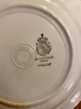 6 assiettes creuses Lunéville modèle Yveline