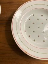 6 assiettes creuses Lunéville modèle Yveline