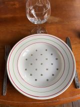 6 assiettes creuses Lunéville modèle Yveline