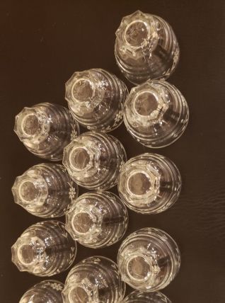 14 petits verres années 50 pied étoile