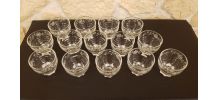 14 petits verres années 50 pied étoile