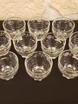 14 petits verres années 50 pied étoile