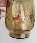 Pichet en verre fumé vintage 