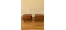lot de 2 Coffres à bijoux petit modèle en bois rétro