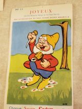 13 cartes savon Cadum Walt disney + 2 offertes