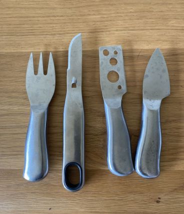 Service de 4 couverts à fromage vintage
