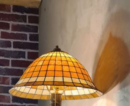 grande  et rare lampe bronze nynphe au bain  1900 63x38    7