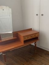 meuble d'entrée avec miroir coiffeuse ou console 1970
