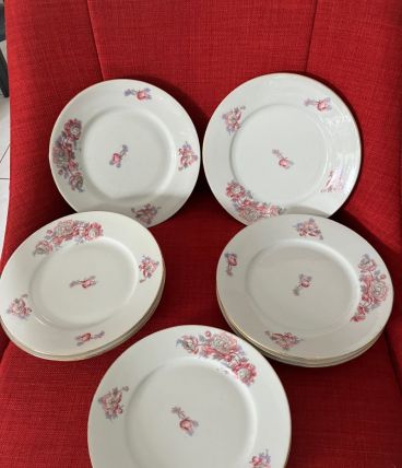 service à dessert porcelaine MLV 10 assiettes