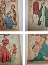 Lot de 9 magazines Le Petit Écho de la Mode
