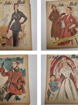Lot de 9 magazines Le Petit Écho de la Mode