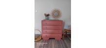 Commode vintage relookée 