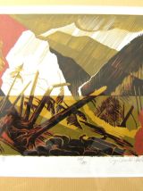 Cadre estampe lithographie numérotée Portik Sandor signée 