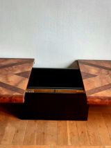 Table bar en loupe d'orme par Eric Maville vers 1970 