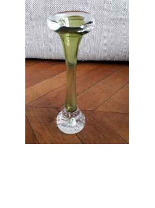 Vase soliflore suédois en verre soufflé