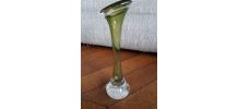 Vase soliflore suédois en verre soufflé