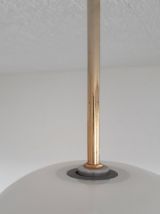 Ancien lustre / vintage - diffuseur Verre opalin blanc 1960