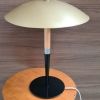 elegante lampe champignon  1980( dit  paquebot)fer,  peintur