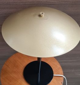 elegante lampe champignon  1980( dit  paquebot)fer,  peintur
