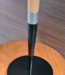 elegante lampe champignon  1980( dit  paquebot)fer,  peintur