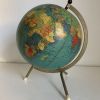 Globe vintage 1965 terrestre tripode doré Taride  - 29 cm