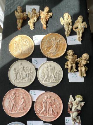 Angelots et pièces de décoration diverses (3)