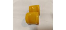 Bauhaus Design HEWI boutons de porte jaunes.