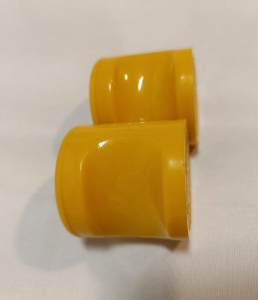 Bauhaus Design HEWI boutons de porte jaunes.