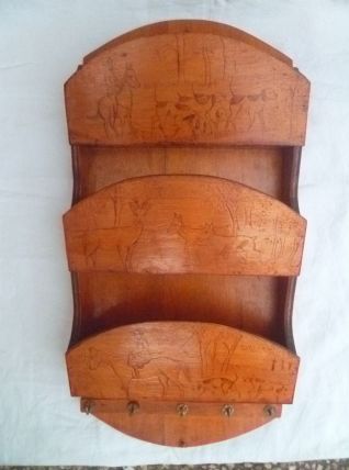 presentoir en bois , vintage