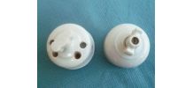 2 interrupteurs électriques en porcelaine , vintage